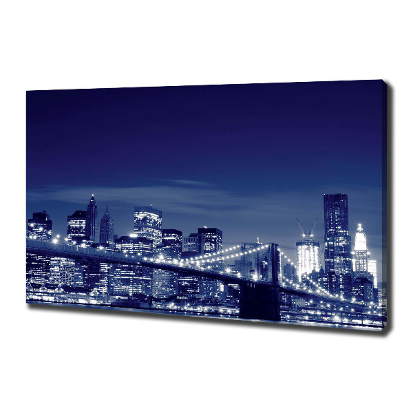 Canvas wall art New York at night