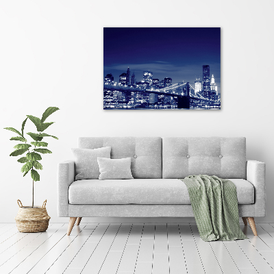 Canvas wall art New York at night