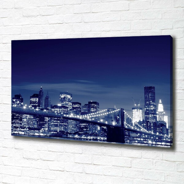 Canvas wall art New York at night