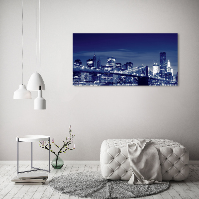 Canvas wall art New York at night