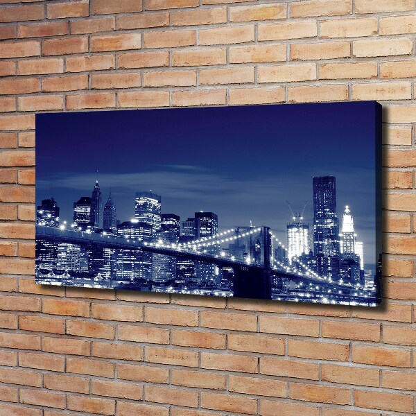 Canvas wall art New York at night