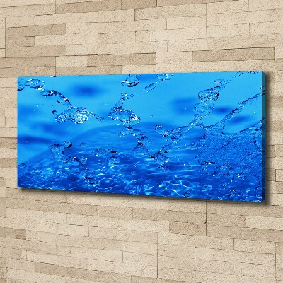 Canvas wall art Drops of water