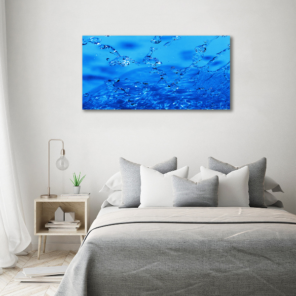 Canvas wall art Drops of water