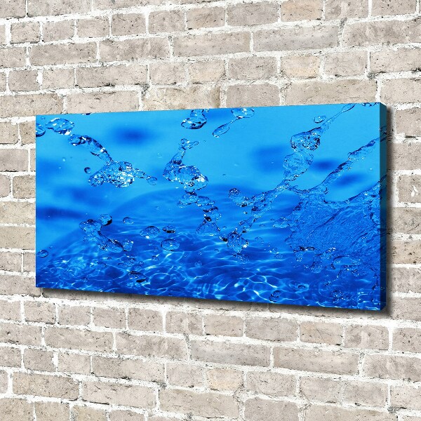 Canvas wall art Drops of water