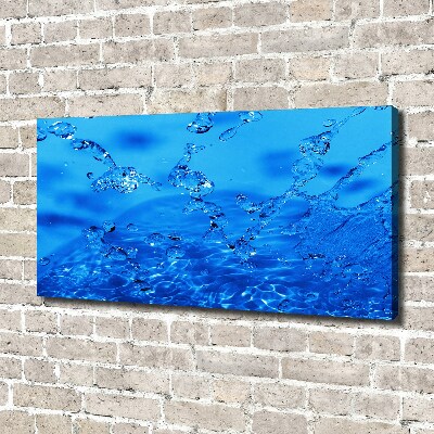 Canvas wall art Drops of water