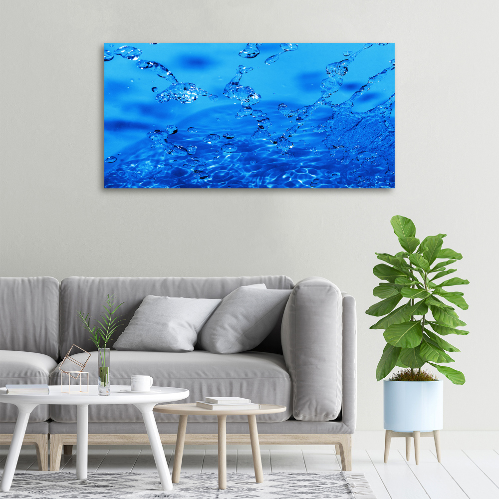 Canvas wall art Drops of water