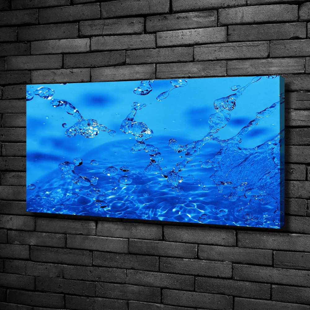 Canvas wall art Drops of water