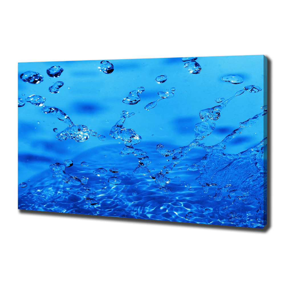 Canvas wall art Drops of water