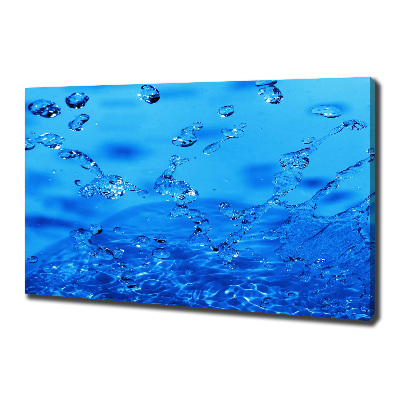 Canvas wall art Drops of water