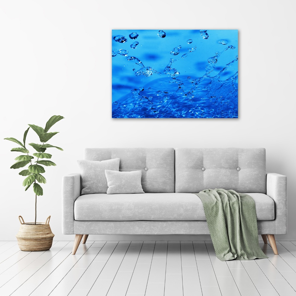 Canvas wall art Drops of water