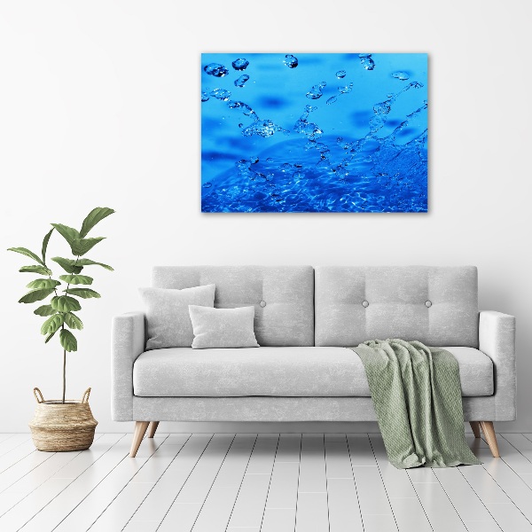 Canvas wall art Drops of water