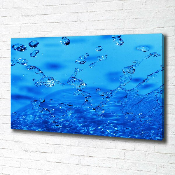 Canvas wall art Drops of water