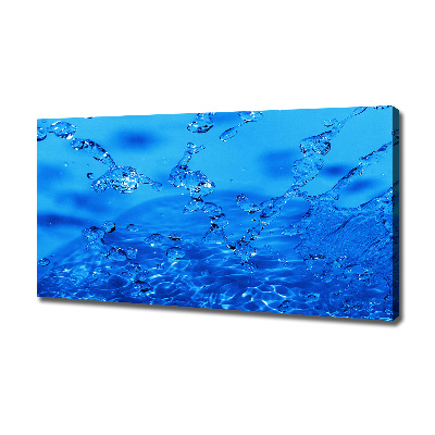 Canvas wall art Drops of water