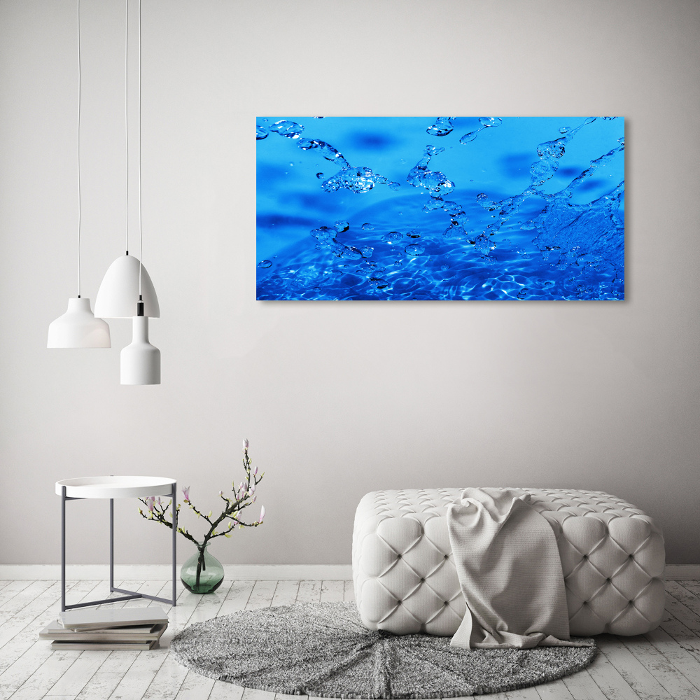 Canvas wall art Drops of water