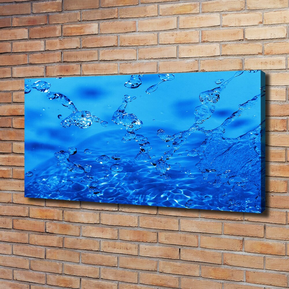 Canvas wall art Drops of water