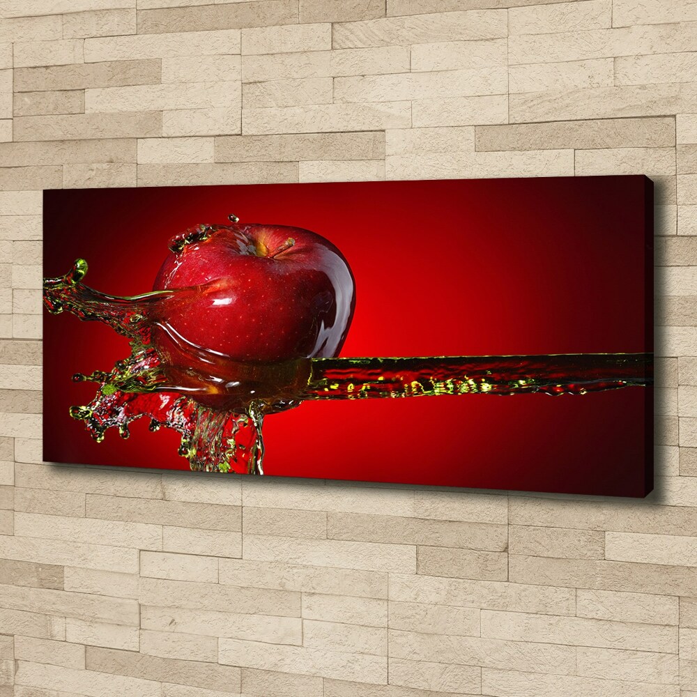 Canvas wall art Apple and water