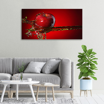 Canvas wall art Apple and water