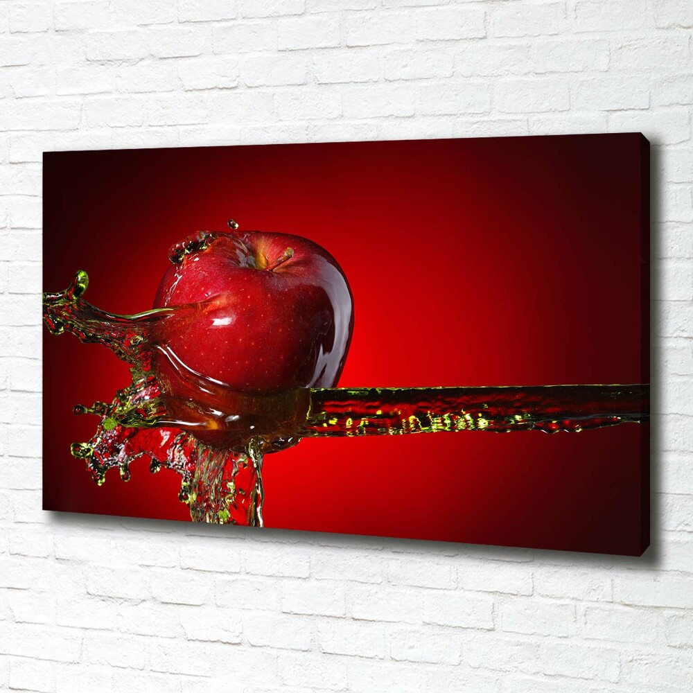 Canvas wall art Apple and water