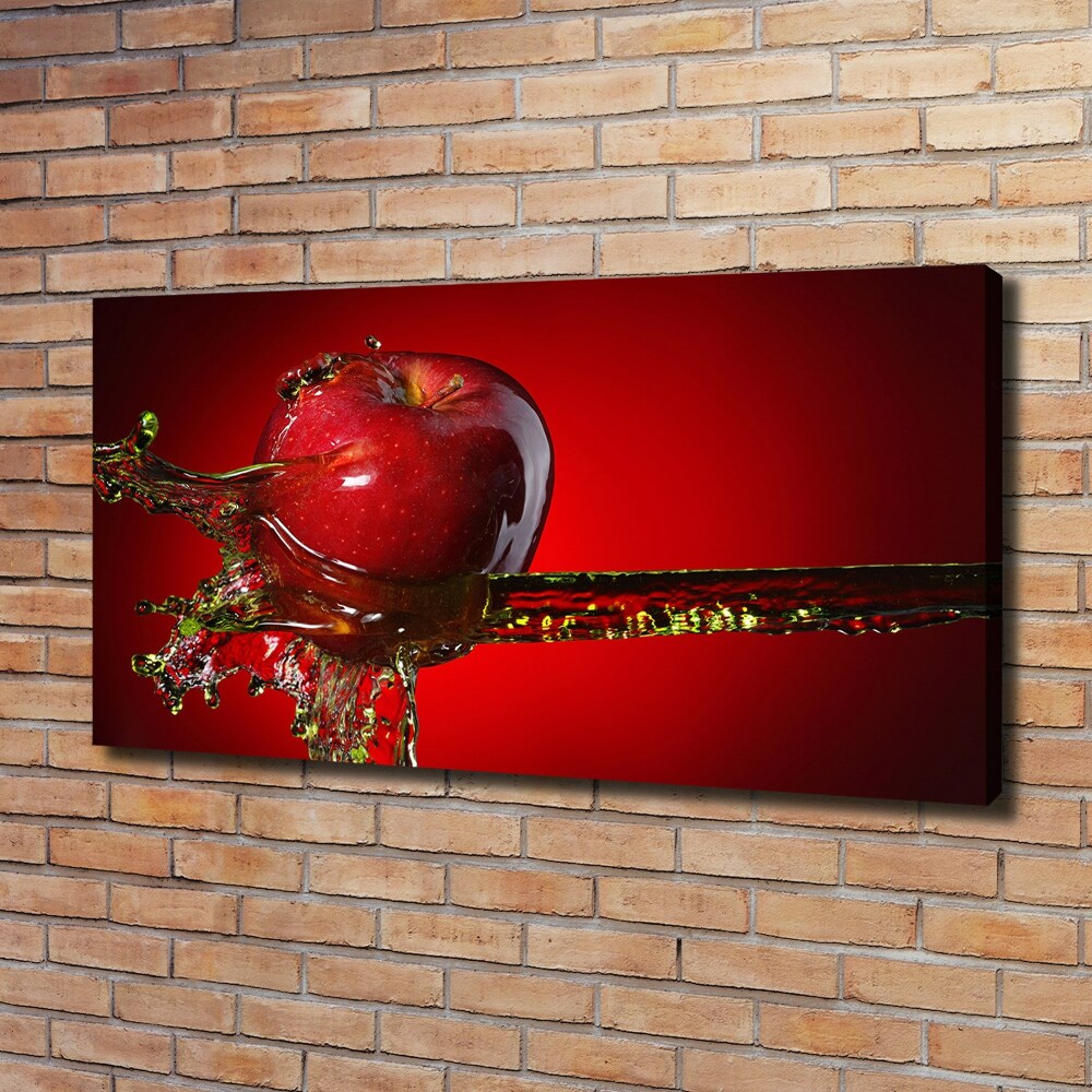 Canvas wall art Apple and water