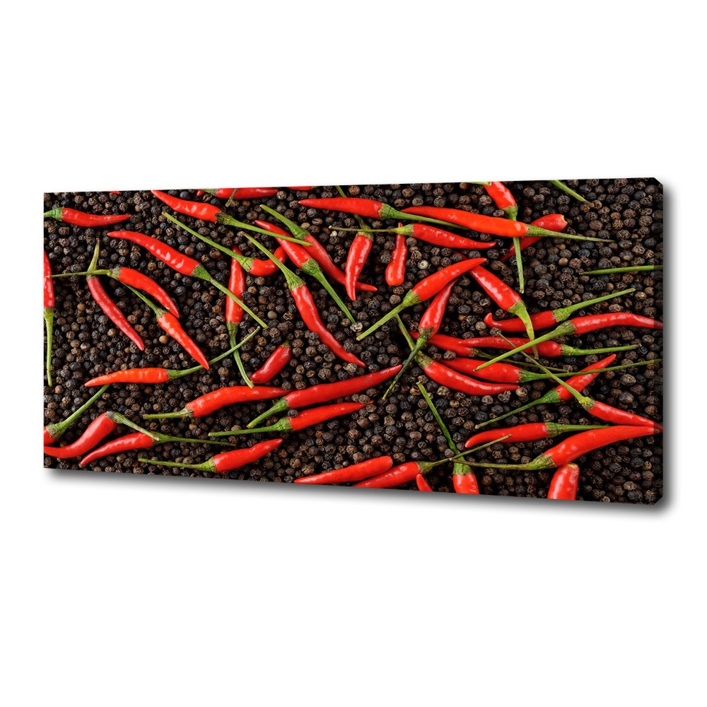 Canvas wall art Chilli peppers