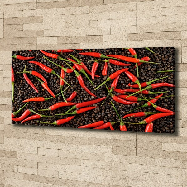 Canvas wall art Chilli peppers