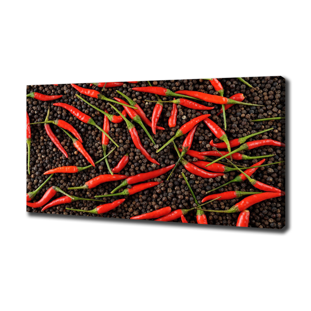 Canvas wall art Chilli peppers