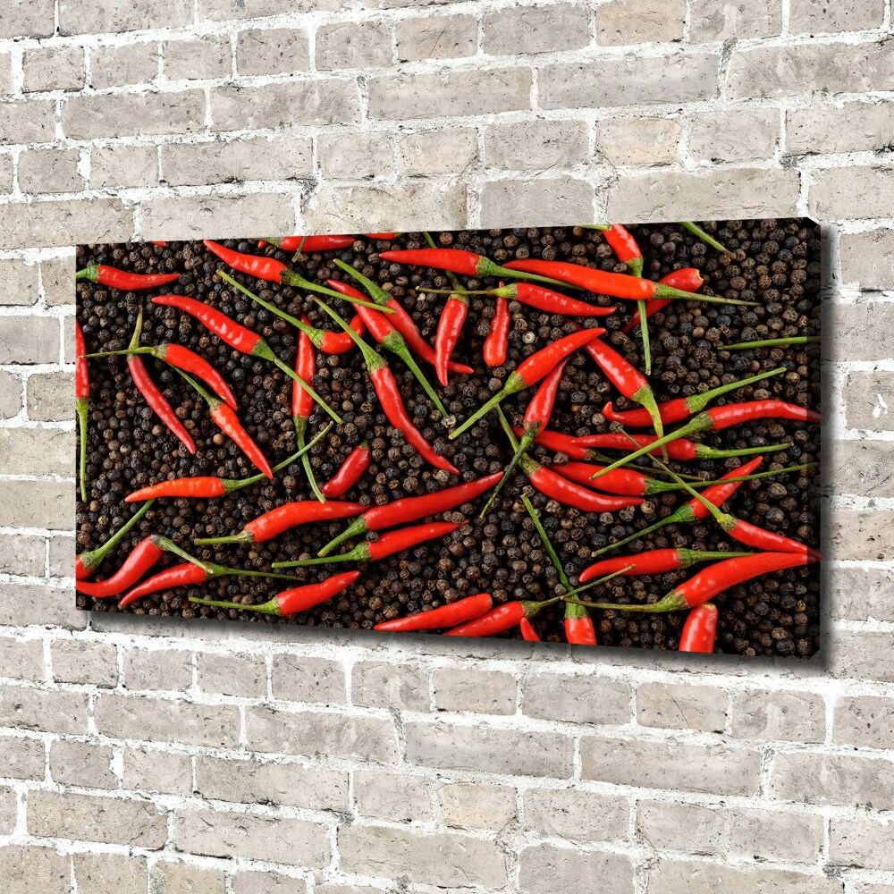 Canvas wall art Chilli peppers