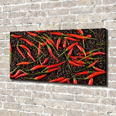 Canvas wall art Chilli peppers