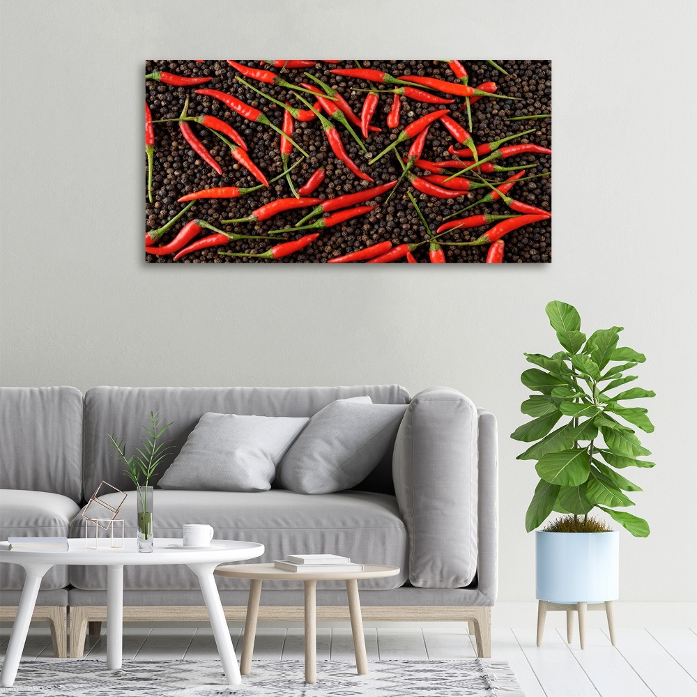 Canvas wall art Chilli peppers