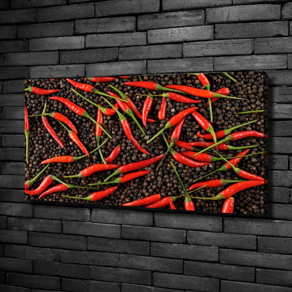 Canvas wall art Chilli peppers