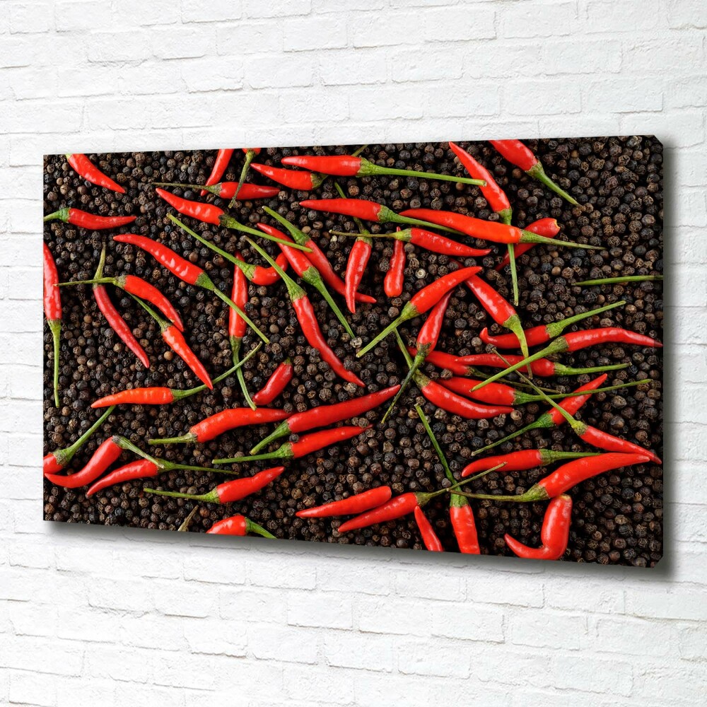 Canvas wall art Chilli peppers