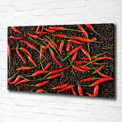 Canvas wall art Chilli peppers