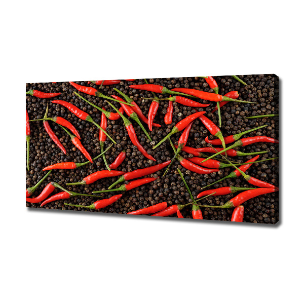 Canvas wall art Chilli peppers