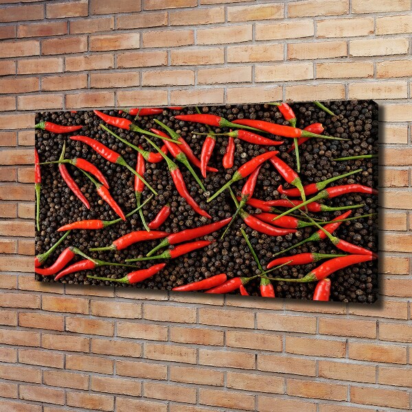 Canvas wall art Chilli peppers