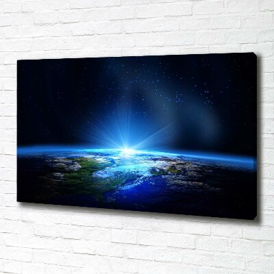 Canvas wall art Planet Earth