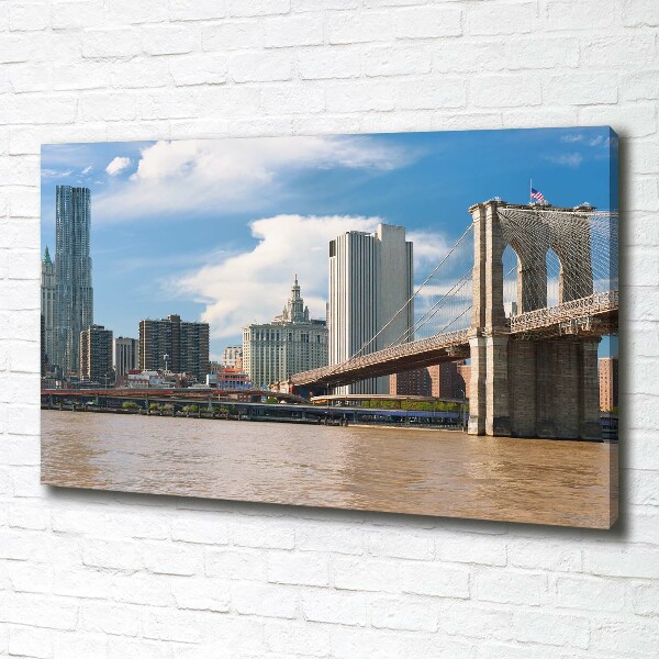 Canvas wall art Brooklyni bridge