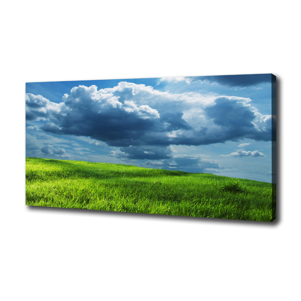 Canvas wall art Storm clouds