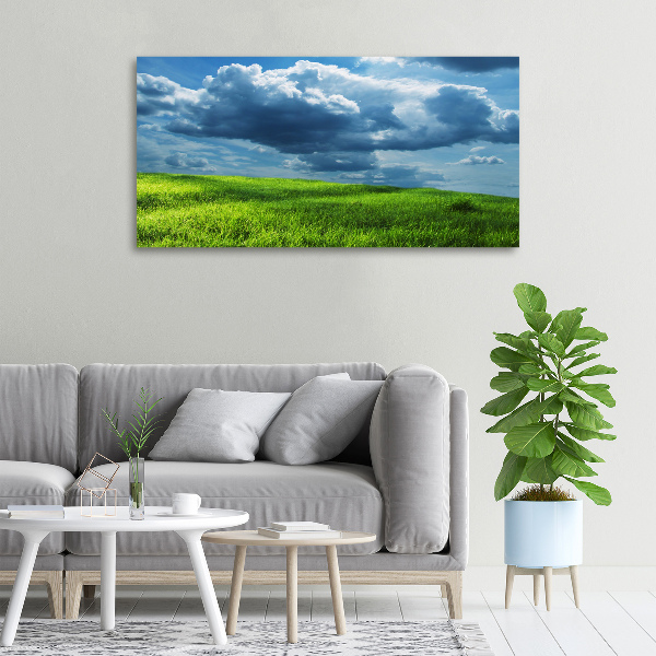 Canvas wall art Storm clouds