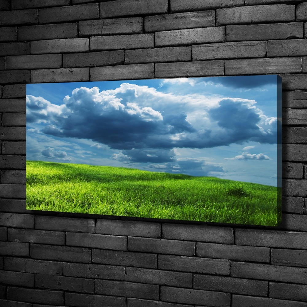 Canvas wall art Storm clouds