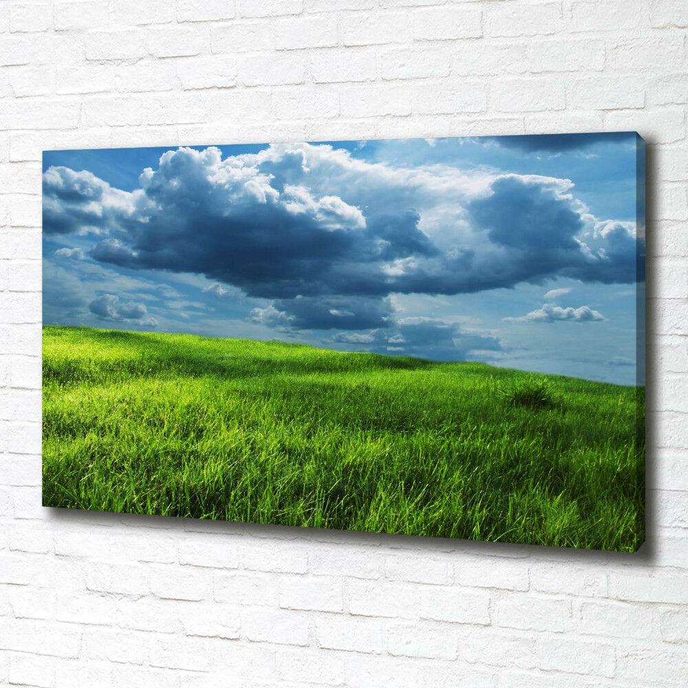 Canvas wall art Storm clouds