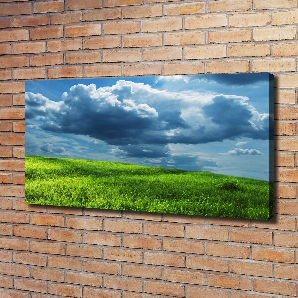 Canvas wall art Storm clouds