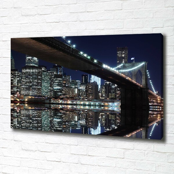 Canvas wall art Brooklyni bridge