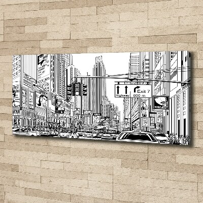 Canvas wall art New York streets