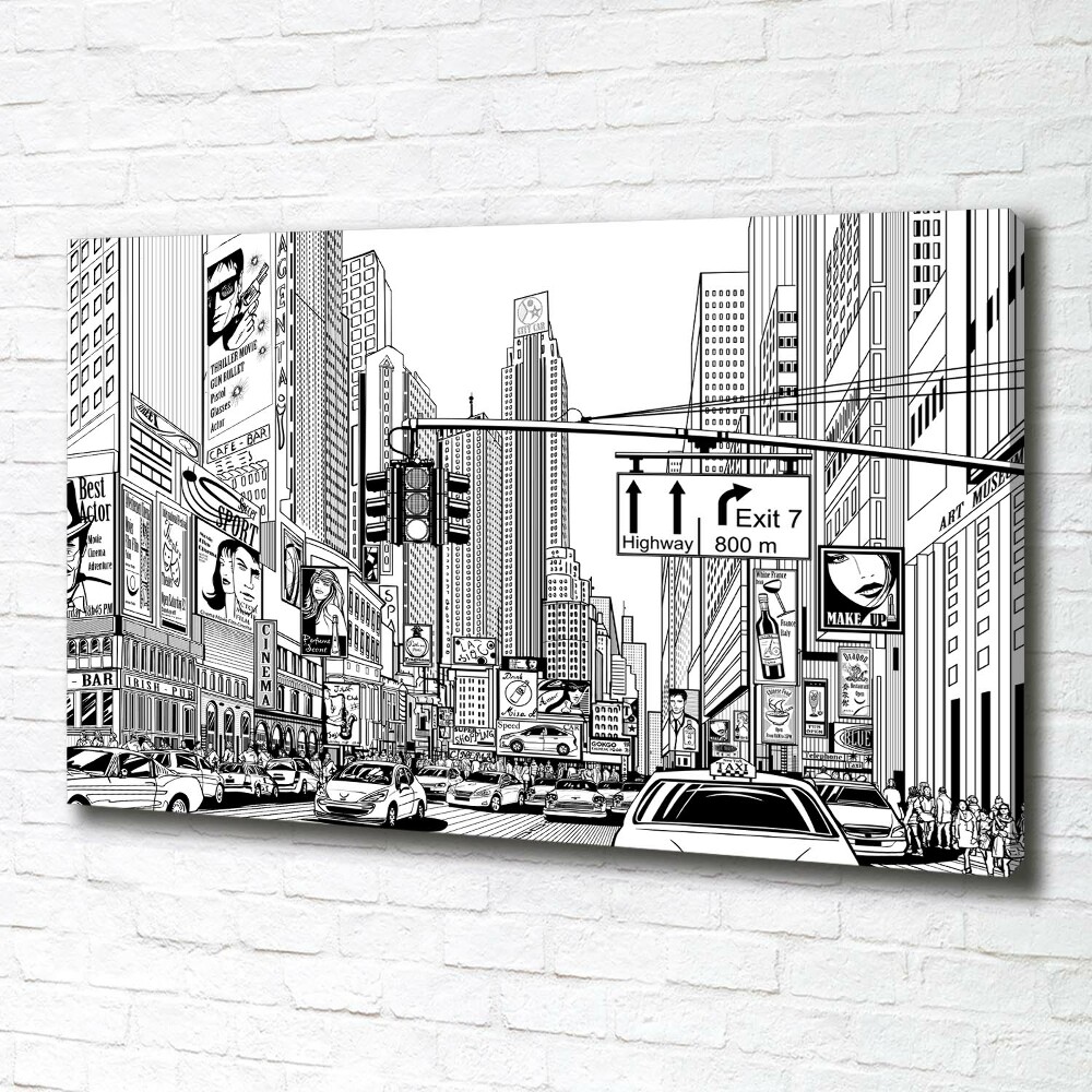 Canvas wall art New York streets