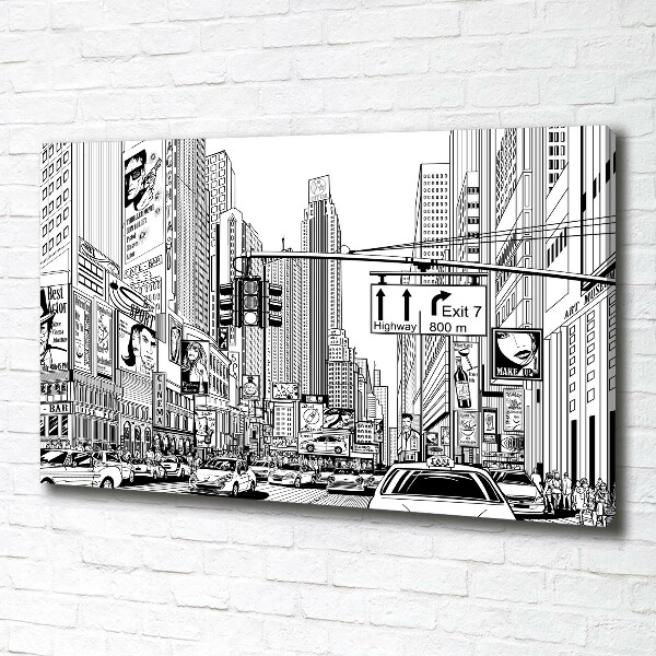 Canvas wall art New York streets