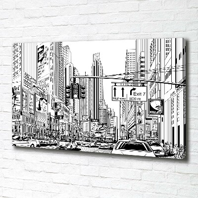 Canvas wall art New York streets