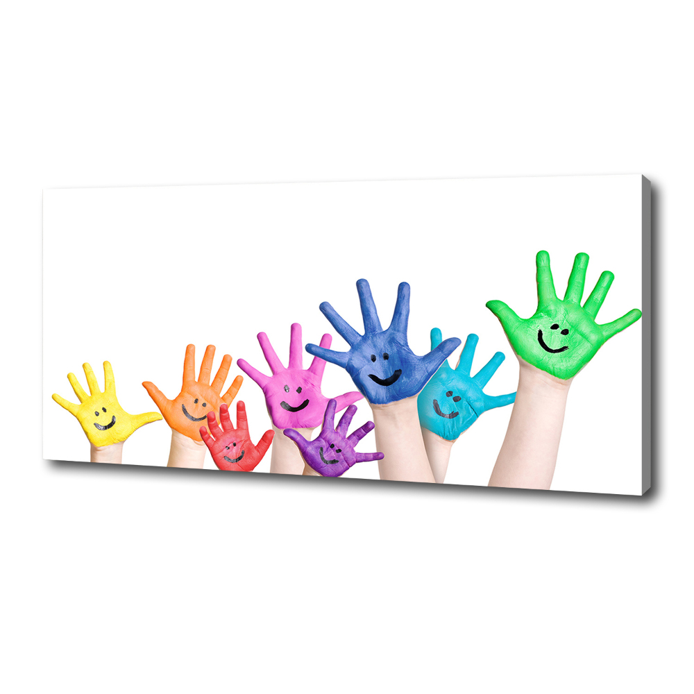 Canvas wall art Painted hands