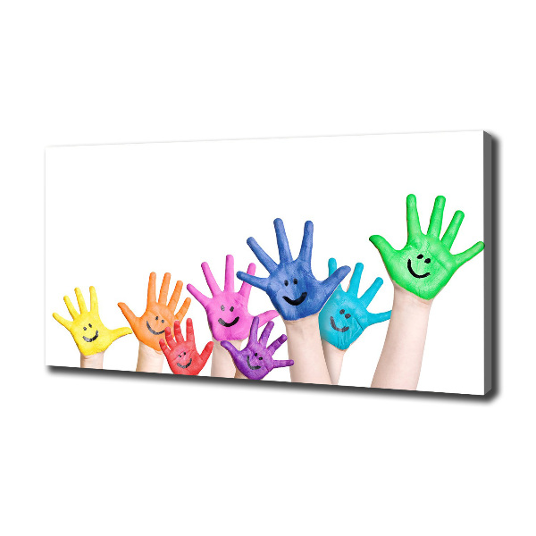 Canvas wall art Painted hands