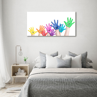 Canvas wall art Painted hands