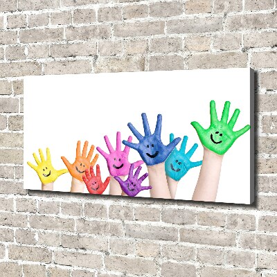 Canvas wall art Painted hands